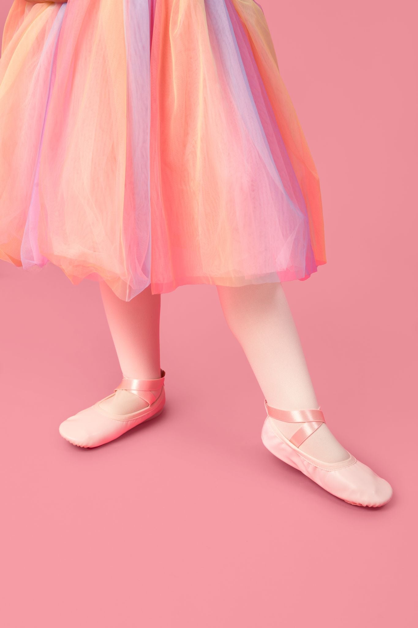 Rose colored kids ballet shoes - Slipps