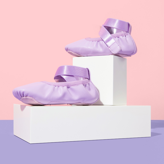 lavender colored kids ballet shoes - Slipps