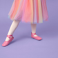 Rose colored kids ballet shoes - Slipps