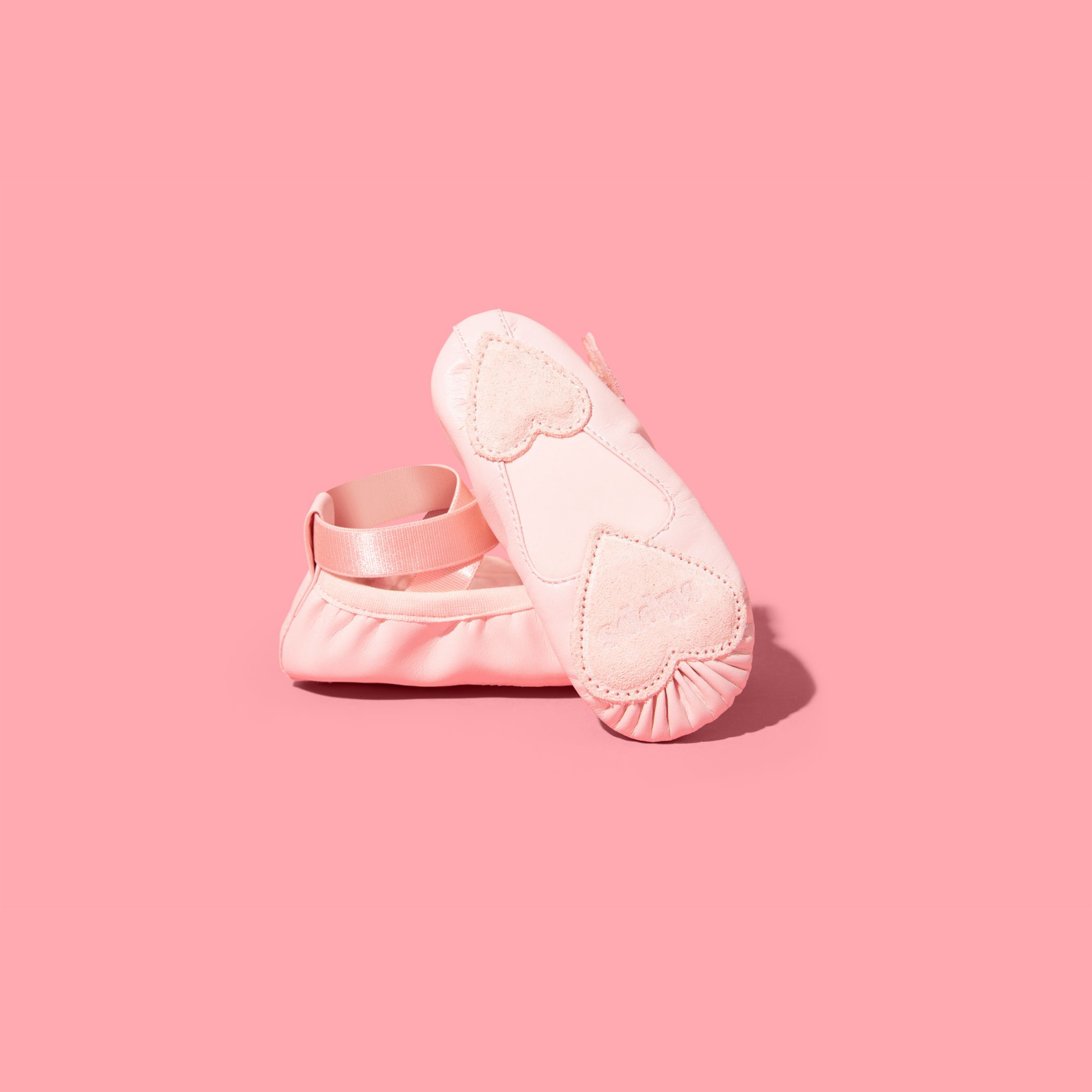 Rose colored kids ballet shoes - Slipps