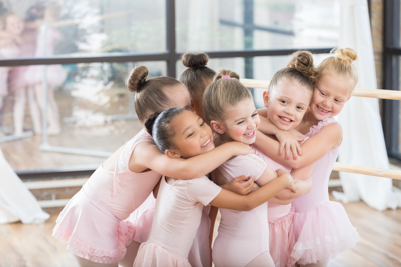 The moment they feel like a real ballerina begins with the shoes.
