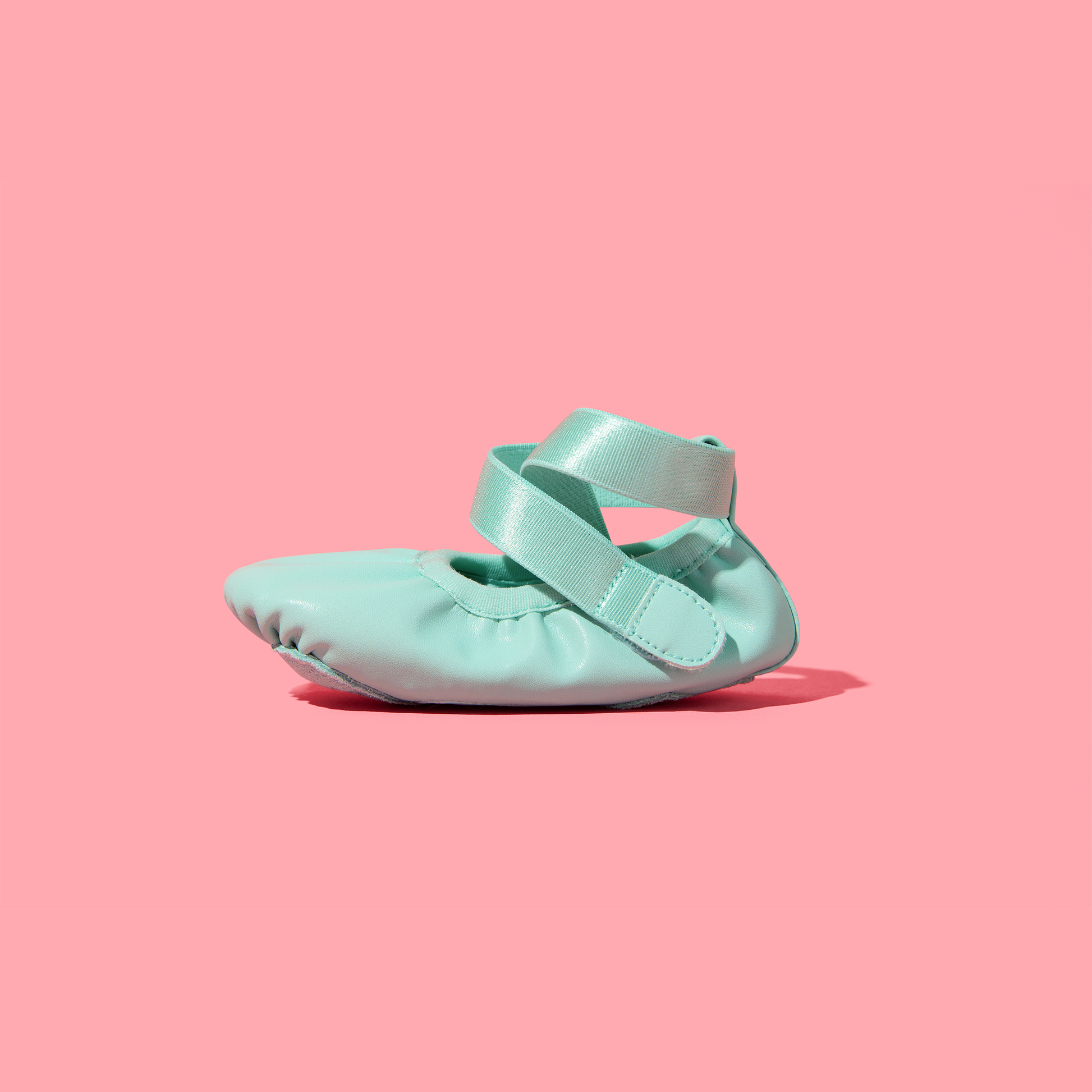 Mint colored kids ballet shoes - Slipps