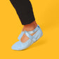 sky colored kids ballet shoes - Slipps